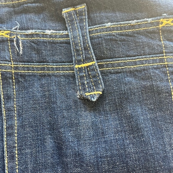 Used Sean Jean Dark Blue Denim Jorts 40x16" Inseam. Note to pocket buttons. (D5) - Picture 10 of 10